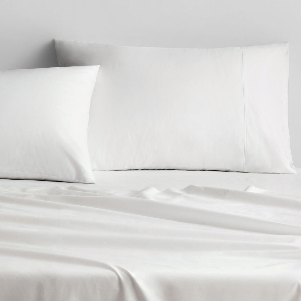 500 TC Cotton Sateen Pillowcase in Snow