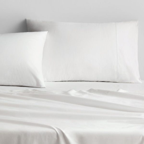 500 TC Cotton Sateen Pillowcase in Snow