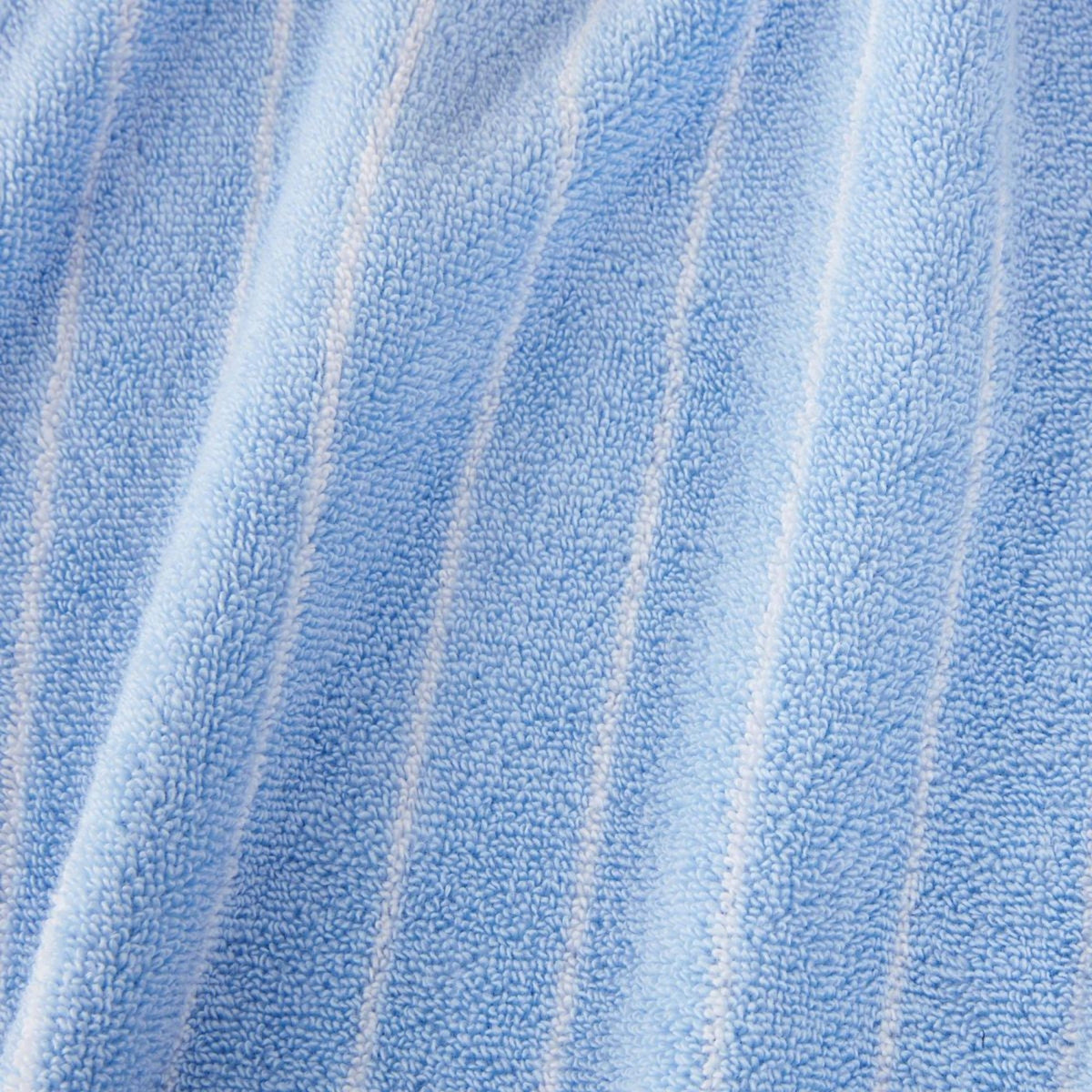 Aven Stripe Bath Robe in Skylight