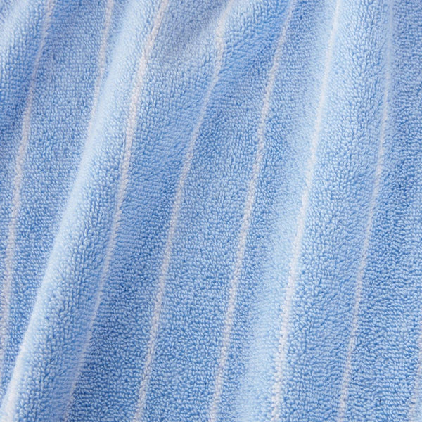 Aven Stripe Bath Robe in Skylight