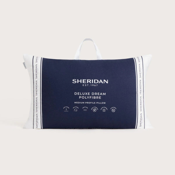Deluxe Dream Medium Support Pillow in White