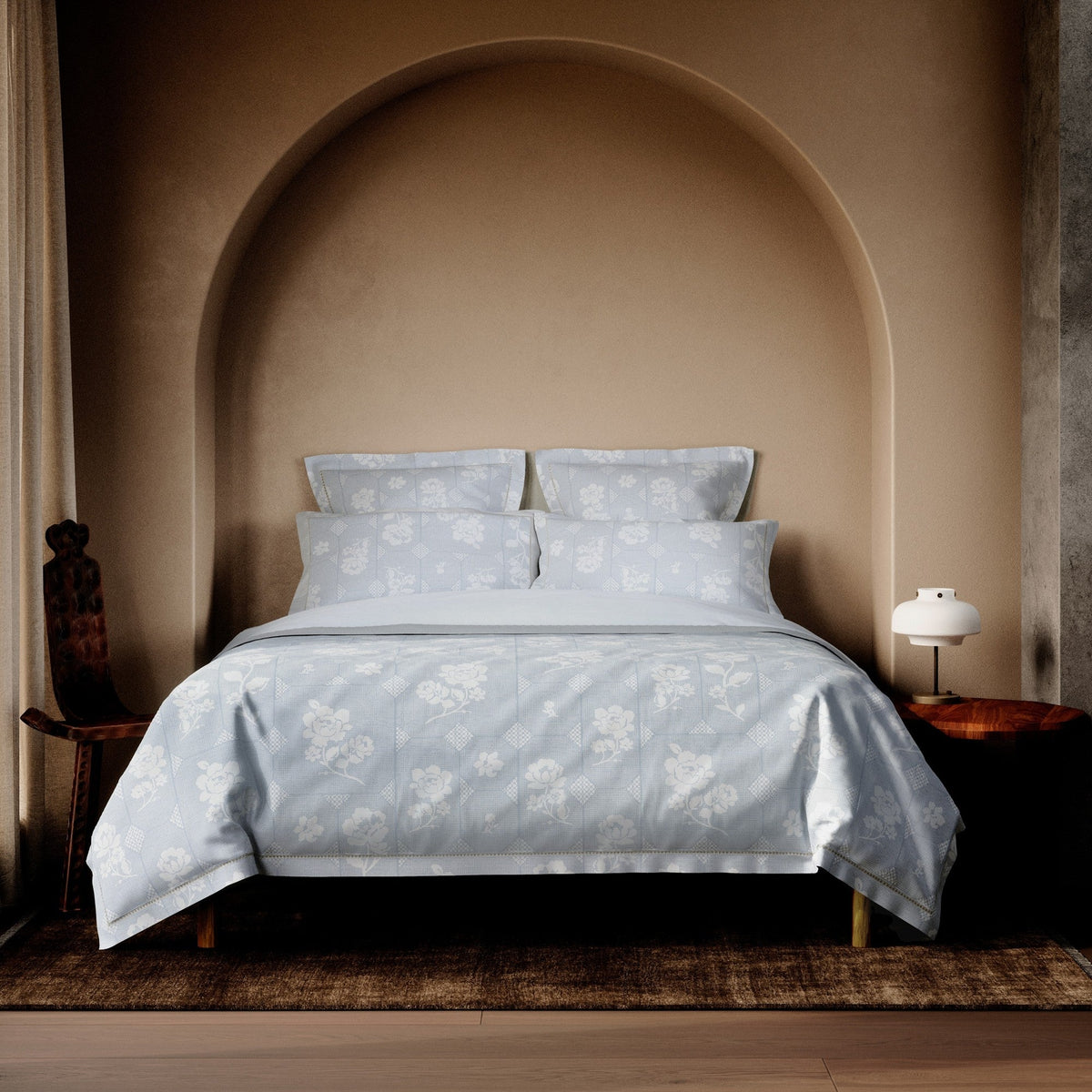 Farlo Duvet Cover Set in Ash Blue