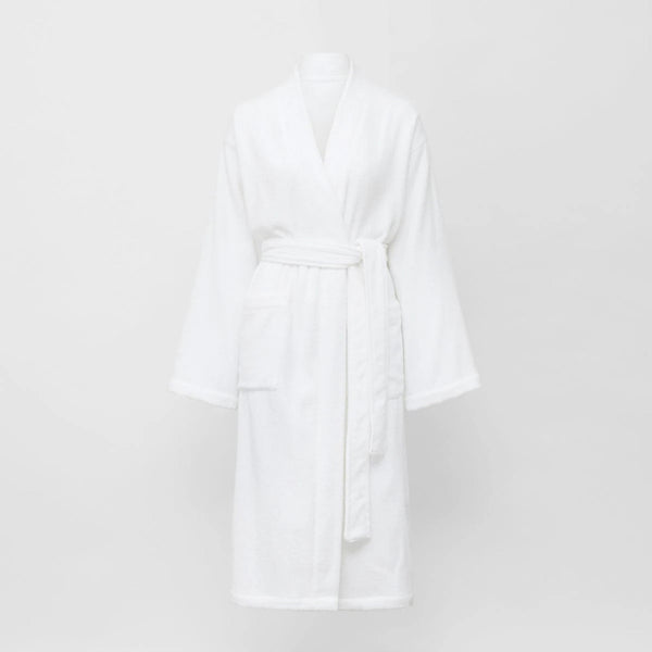 Living Textures Bathrobe in White