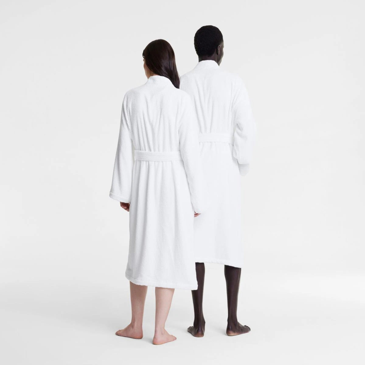 Living Textures Bathrobe in White