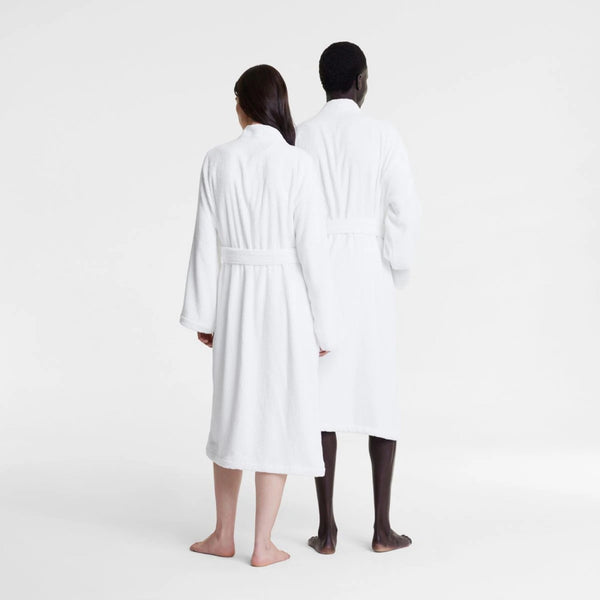 Living Textures Bathrobe in White