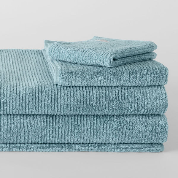 Living Textures Towel Collection in Misty Teal