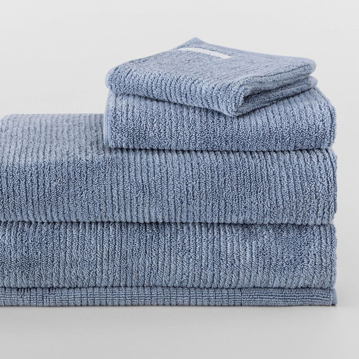 Living Textures Towel Collection in Orient Blue