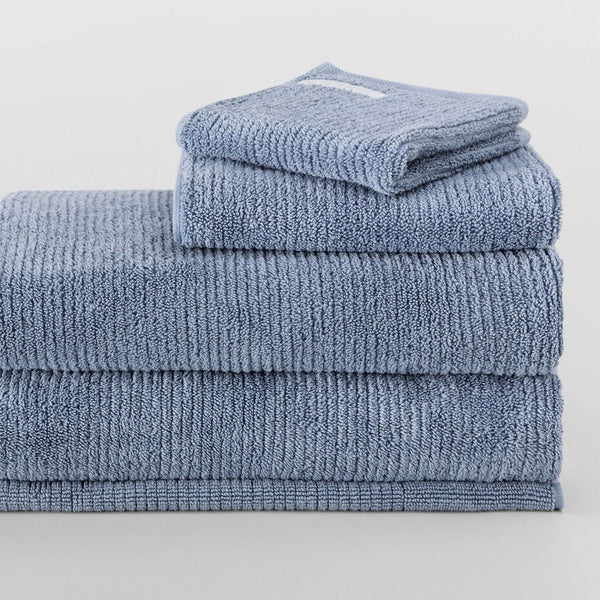 Living Textures Towel Collection in Orient Blue