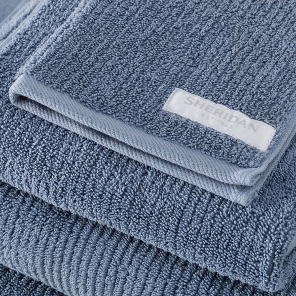Living Textures Towel Collection in Orient Blue