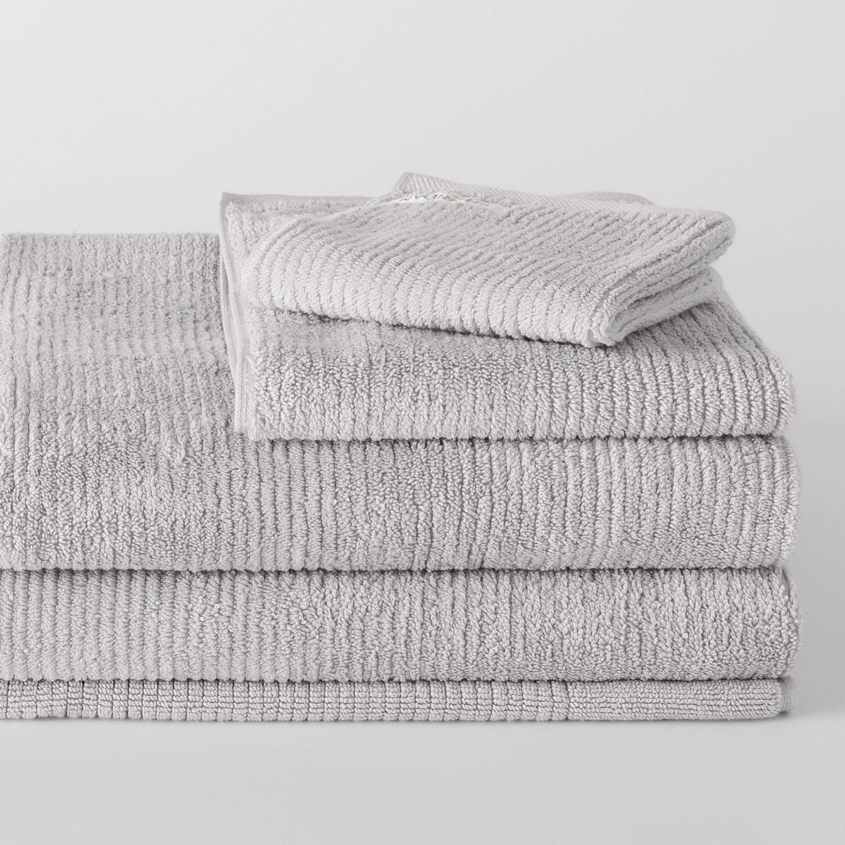 Living Textures Towel Collection in Silver Grey