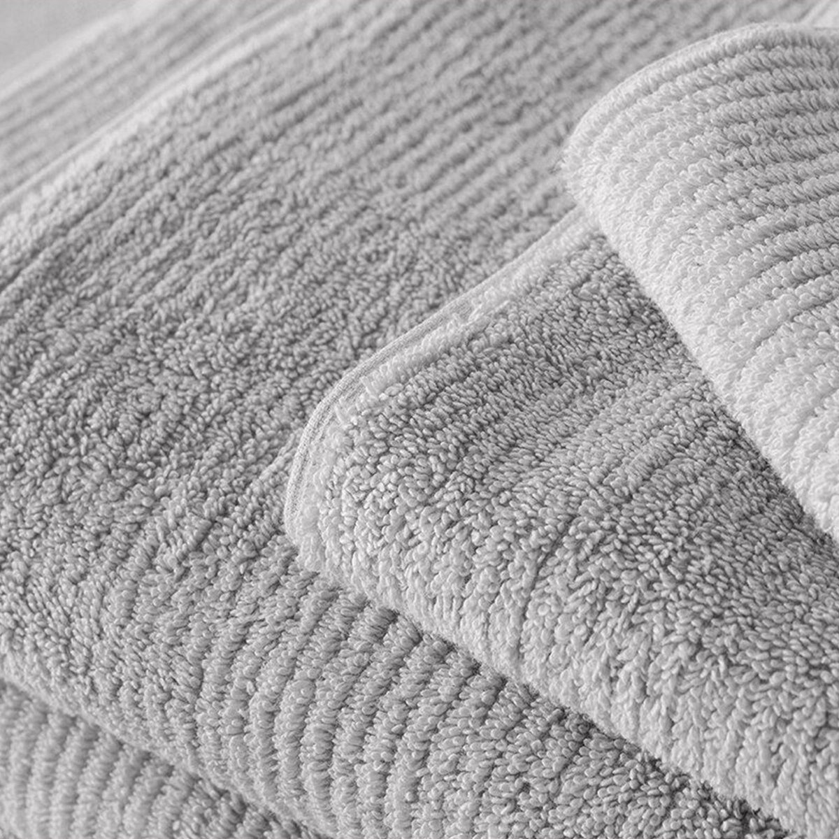 Living Textures Towel Collection in Silver Grey