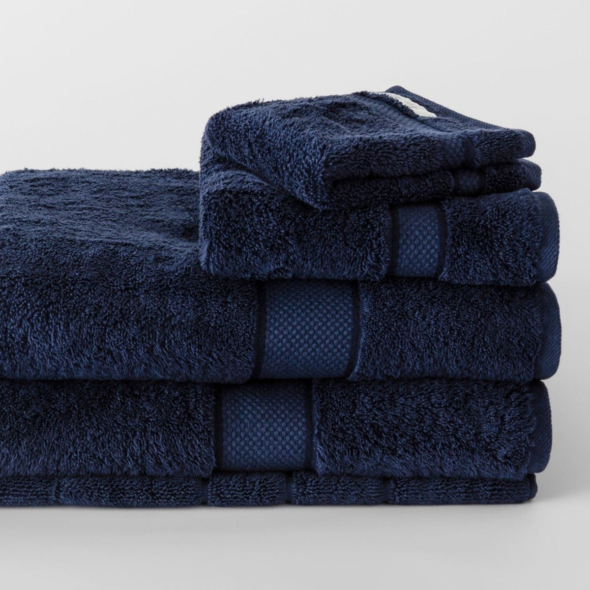 Luxury Egyptian Towel Collection in Royal Navy
