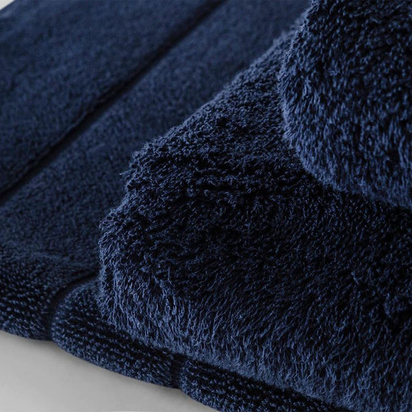 Luxury Egyptian Towel Collection in Royal Navy