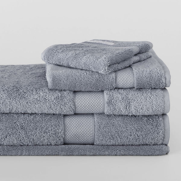 Luxury Egyptian Towel Collection in Dusty Blue