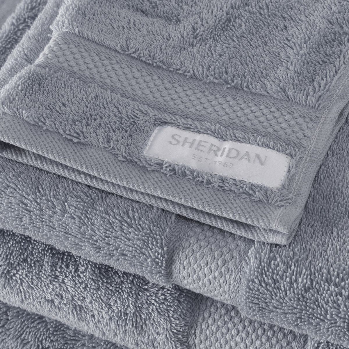 Luxury Egyptian Towel Collection in Dusty Blue