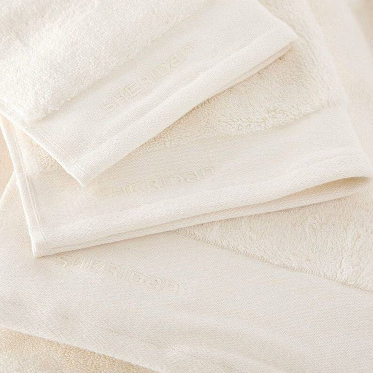 Luxury Retreat Towel Collection in Antique White