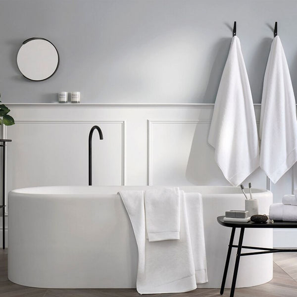 Luxury Retreat Towel Collection in White