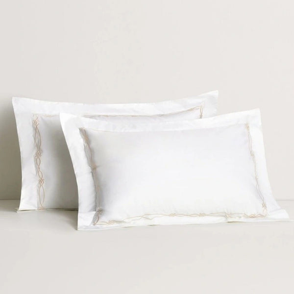 Palais Trellis 1200 TC Pillowcase in Snow