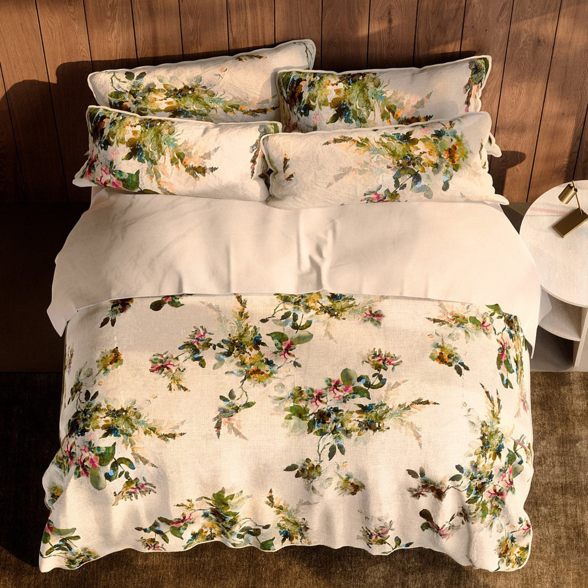 Reilly Floral Duvet Cover Set in Natural