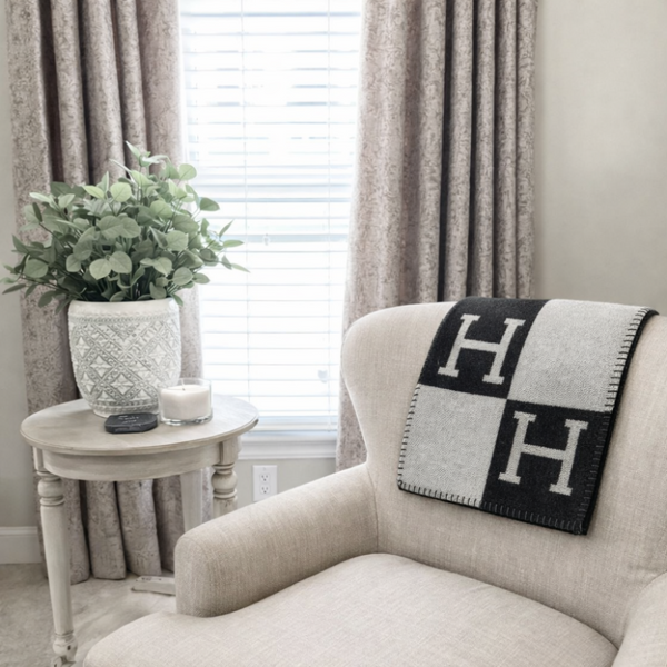 Wool Cashmere Throw Blanket