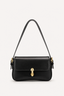 Women’s Structured Flap Shoulder Bag with Adjustable Strap