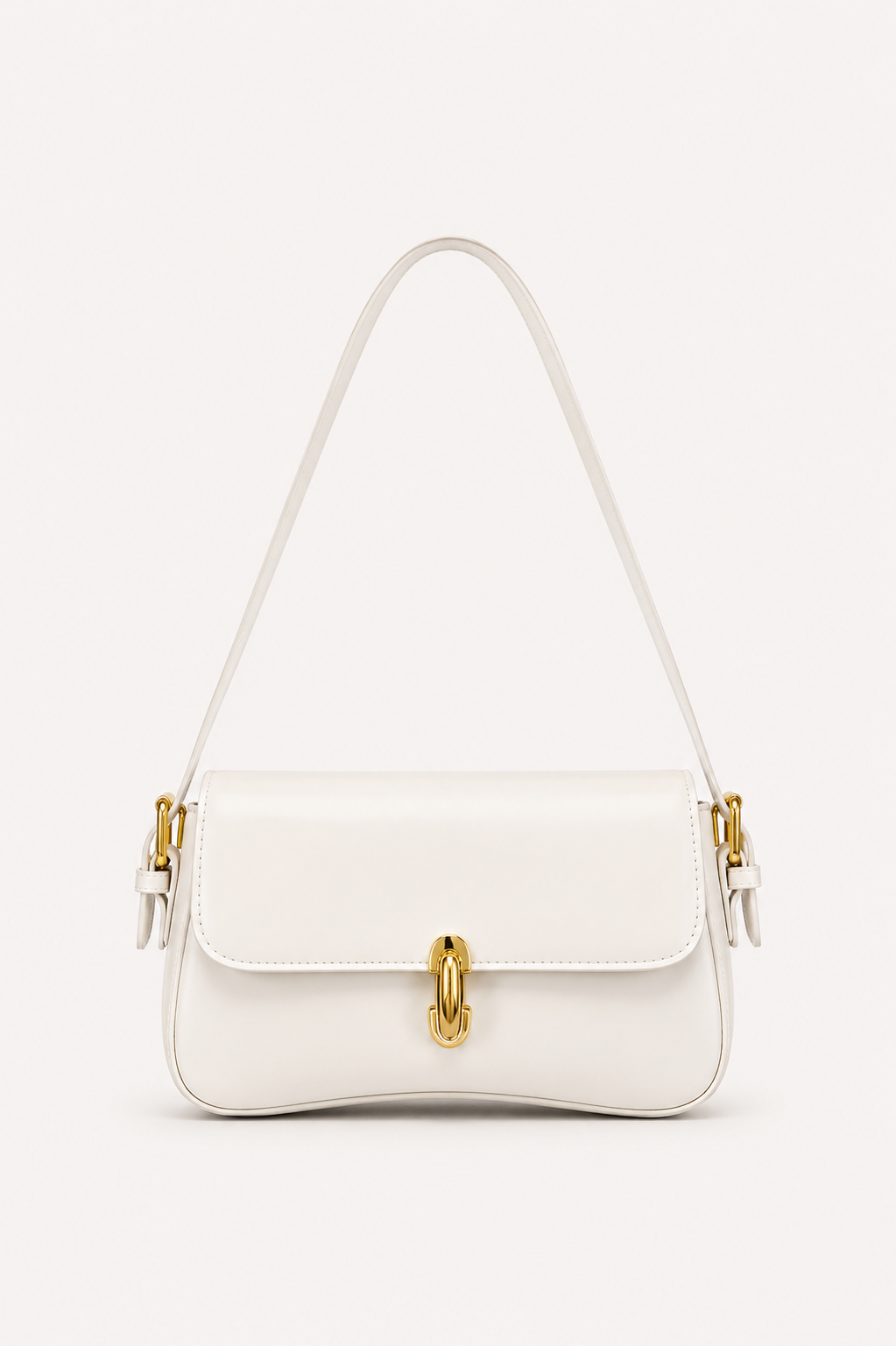Women’s Structured Flap Shoulder Bag with Adjustable Strap Secondary image